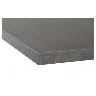 EKBACKEN - Worktop, concrete effect/laminate, 246x2.8 cm - best price from Maltashopper.com 60335651
