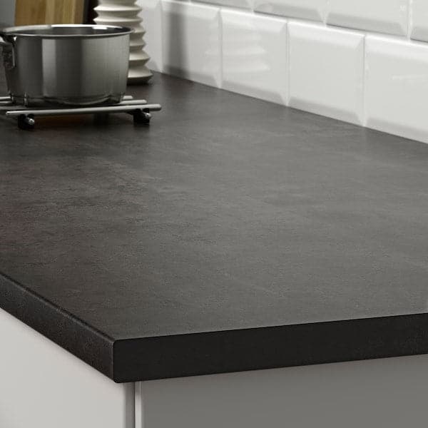 EKBACKEN Worktop - cement/laminate effect 63x2.8 cm , 63x2.8 cm - best price from Maltashopper.com 10508588