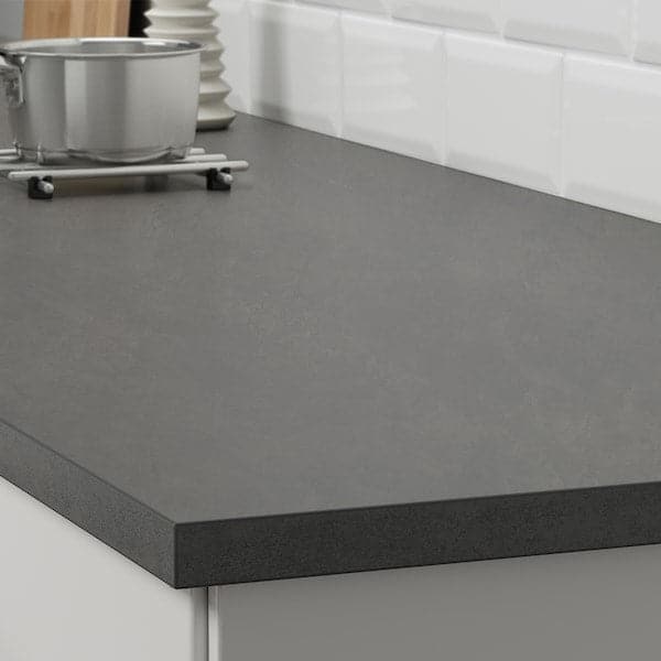 EKBACKEN - Worktop, concrete effect/laminate, 246x2.8 cm - best price from Maltashopper.com 60335651