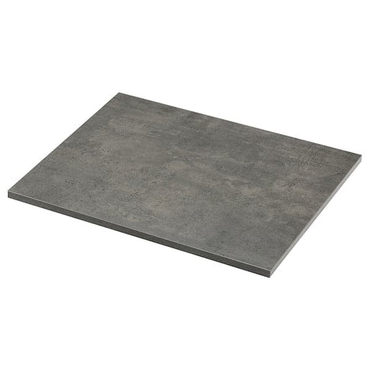EKBACKEN Worktop - cement/laminate effect 83x2.8 cm , 83x2.8 cm - best price from Maltashopper.com 90508589