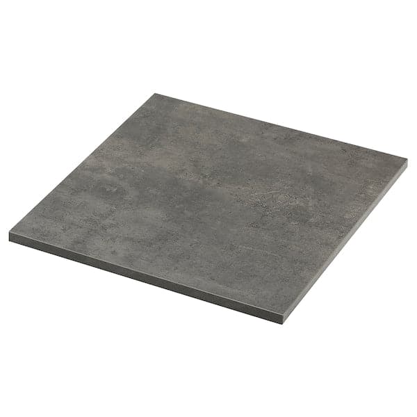 EKBACKEN Worktop - cement/laminate effect 63x2.8 cm , 63x2.8 cm - best price from Maltashopper.com 10508588