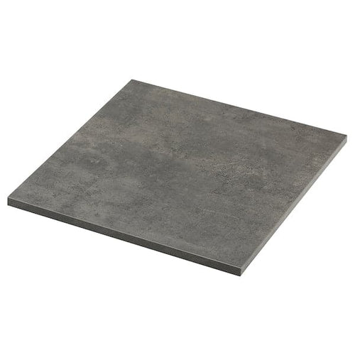 EKBACKEN Worktop - cement/laminate effect 63x2.8 cm , 63x2.8 cm
