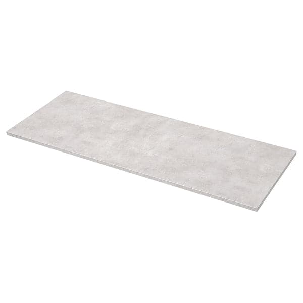 EKBACKEN - Worktop, light grey concrete effect/laminate, 246x2.8 cm - best price from Maltashopper.com 50395443