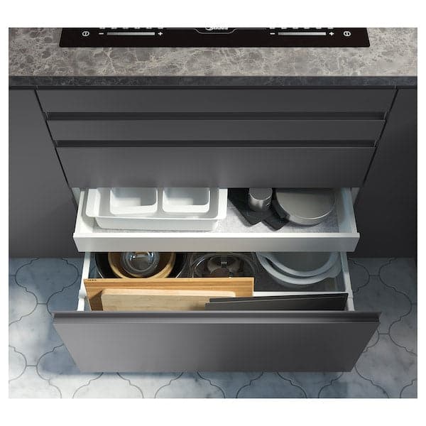 EKBACKEN - Worktop, dark grey marble effect/laminate, 246x2.8 cm - best price from Maltashopper.com 40397174