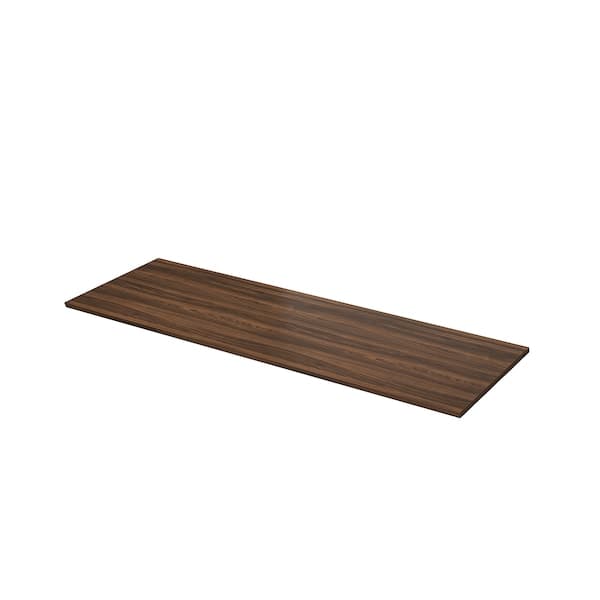 EKBACKEN - Worktop, brown walnut effect/laminate, 186x2.8 cm