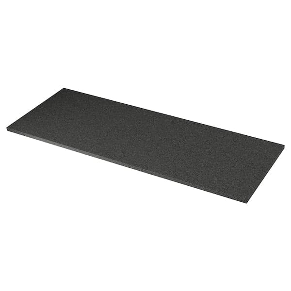Ikea EKBACKEN - Worktop, black stone effect/laminate, 186x2.8 cm