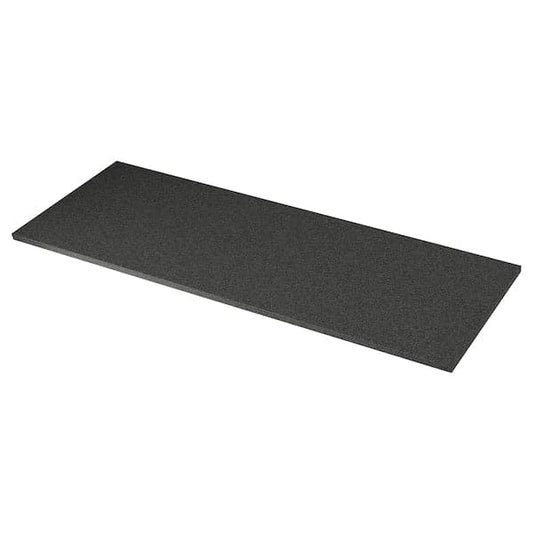 Ikea EKBACKEN - Worktop, black stone effect/laminate, 186x2.8 cm