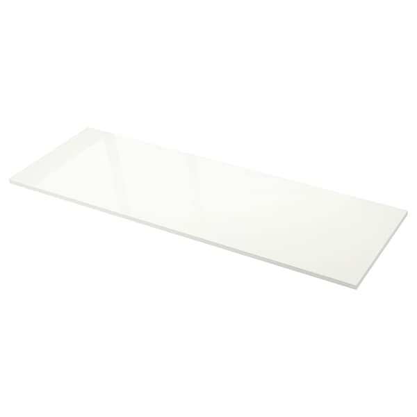 EKBACKEN - Custom made worktop, white high-gloss/laminate, 45.1-63.5x2.8 cm - best price from Maltashopper.com 80345461