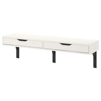EKBY ALEX / RAMSHULT - Wall shelf, white/black, 119x29 cm - best price from Maltashopper.com 09290953