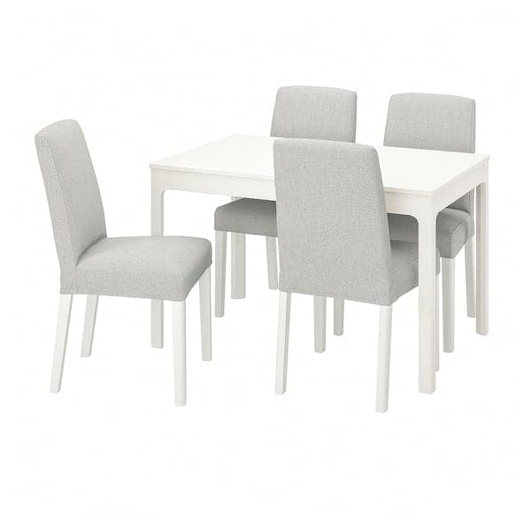 EKEDALEN / BERGMUND - Table and 4 chairs, 120/180 cm - best price from Maltashopper.com 39408215