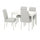 EKEDALEN / BERGMUND table and 4 chairs, white/Orrsta light grey/white