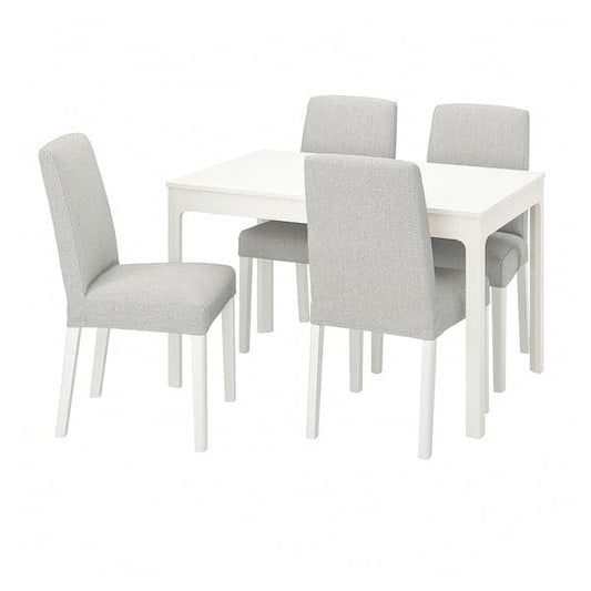 Ikea EKEDALEN / BERGMUND - Table and 4 chairs, 120/180 cm
