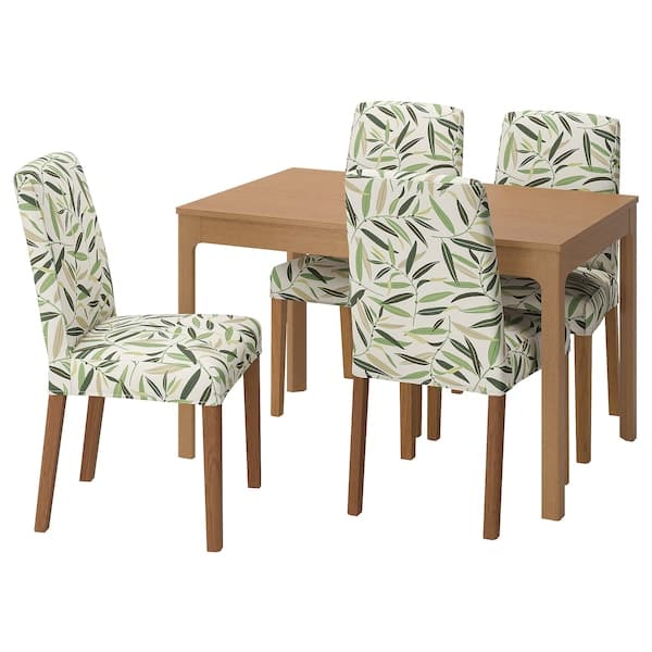 Ikea EKEDALEN / BERGMUND - Table and 4 chairs, 120/180 cm