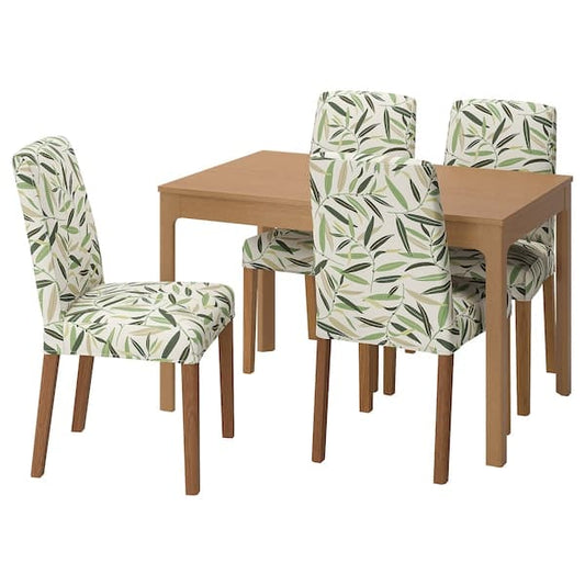 Ikea EKEDALEN / BERGMUND - Table and 4 chairs, 120/180 cm