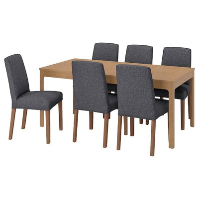EKEDALEN / BERGMUND Table and 6 chairs , - best price from Maltashopper.com 09408486