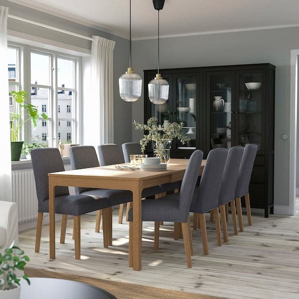 Ikea EKEDALEN / BERGMUND Table and 6 chairs ,