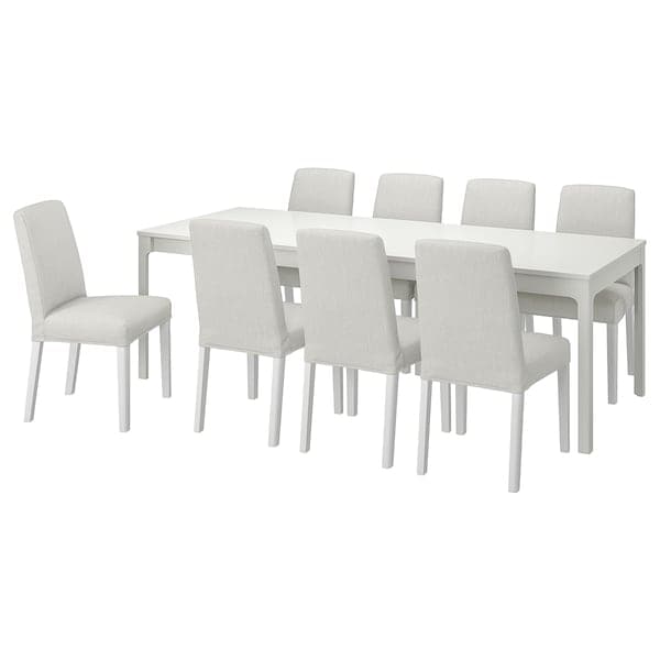 Ikea EKEDALEN / BERGMUND - Table and 8 chairs , 180/240 cm
