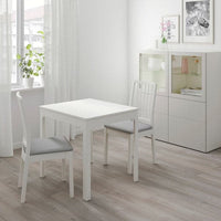 EKEDALEN Table and 2 chairs - white/Light grey orrsta 80/120 cm , 80/120 cm - best price from Maltashopper.com 89296866