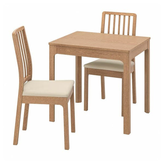 Ikea EKEDALEN / EKEDALEN - Table and 2 chairs , 80/120 cm