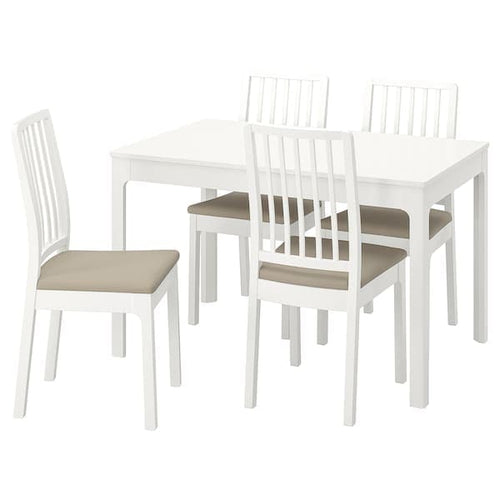 EKEDALEN / EKEDALEN - Table and 4 chairs, 120/180 cm