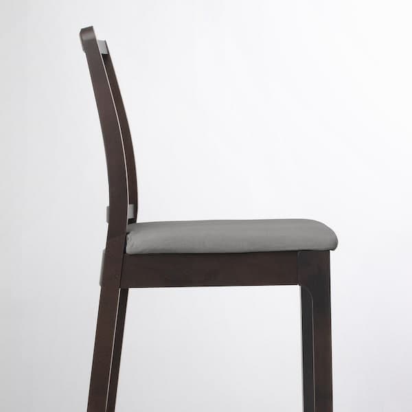 EKEDALEN Table and 4 bar stools - dark brown/Light grey orrsta , 120 cm - best price from Maltashopper.com 69304221