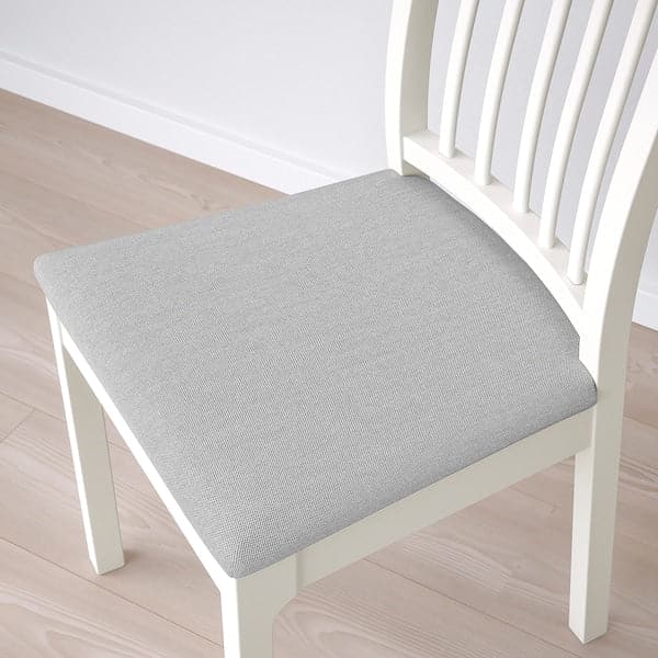 EKEDALEN / EKEDALEN Table and 6 chairs - white/Hakebo beige 180/240 cm , 180/240 cm - best price from Maltashopper.com 69429424