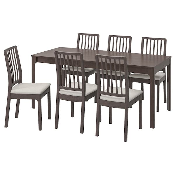 EKEDALEN / EKEDALEN - Table and 6 chairs