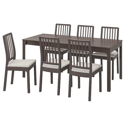 EKEDALEN / EKEDALEN - Table and 6 chairs , 120/180 cm - best price from Maltashopper.com 69482746