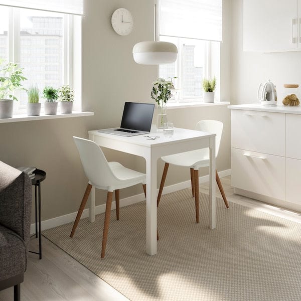 Ikea EKEDALEN / GRÖNSTA - Table and 2 chairs, white/white, 80/120 cm