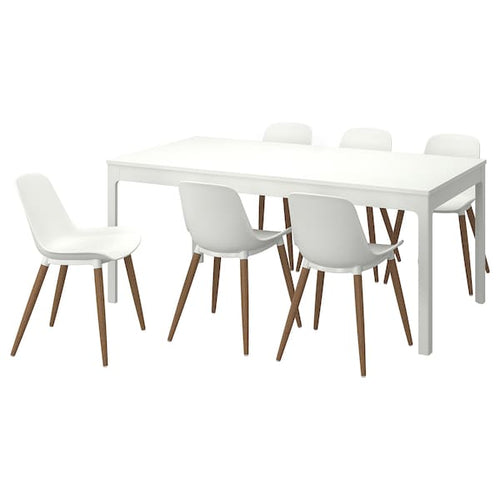 EKEDALEN / GRÖNSTA - Table and 6 chairs, 180/240 cm