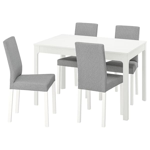 Ikea EKEDALEN / KÄTTIL - Table and 4 chairs , 120/180 cm