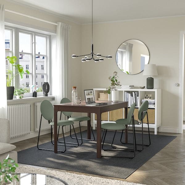 Ikea EKEDALEN / MÅNHULT - Table and 4 chairs, 120/180 cm