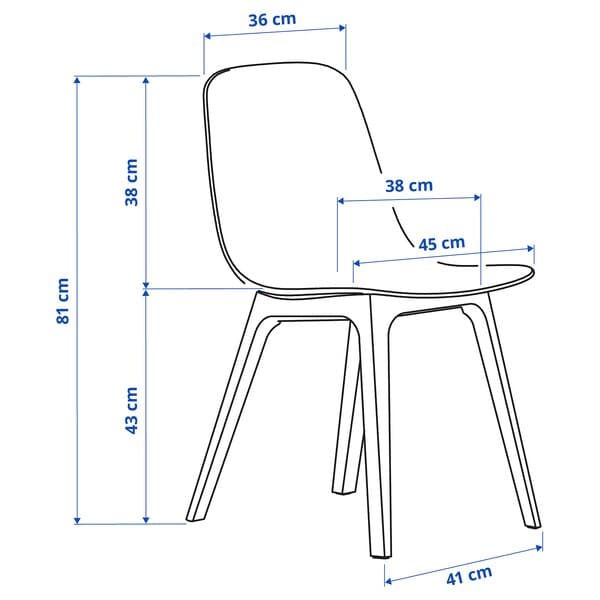 EKEDALEN / ODGER - Table and 4 chairs, oak/anthracite, 120/180 cm - Premium Chairs from Ikea - Just €622.99! Shop now at Maltashopper.com