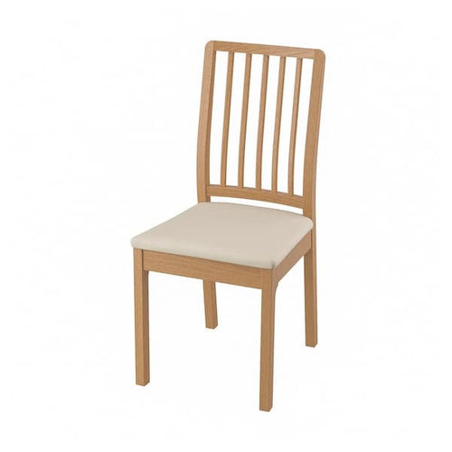 EKEDALEN Chair, oak effect / beige Hakebo ,