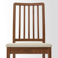 EKEDALEN - Chair, brown/Hakebo beige , - best price from Maltashopper.com 99429371