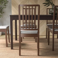 EKEDALEN - Chair, brown/light grey , - best price from Maltashopper.com 80341019