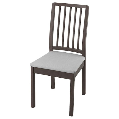 EKEDALEN Chair - dark brown/Light Grey Orrsta ,