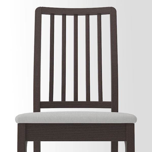 Ikea EKEDALEN Chair - dark brown/Light Grey Orrsta ,
