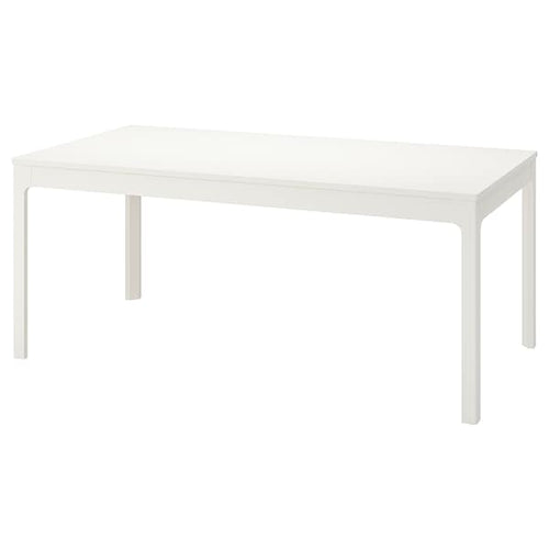 EKEDALEN - Extendable table, white, 180/240x90 cm
