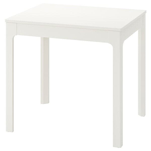 EKEDALEN - Extendable table, white, 80/120x70 cm - best price from Maltashopper.com 70340826