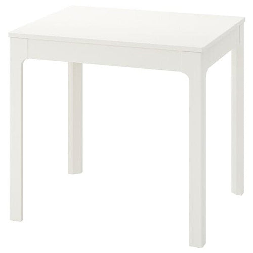 EKEDALEN - Extendable table, white , 80/120x70 cm