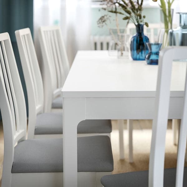 EKEDALEN - Extendable table, white