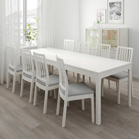 EKEDALEN - Extendable table, white, 180/240x90 cm - best price from Maltashopper.com 70340765