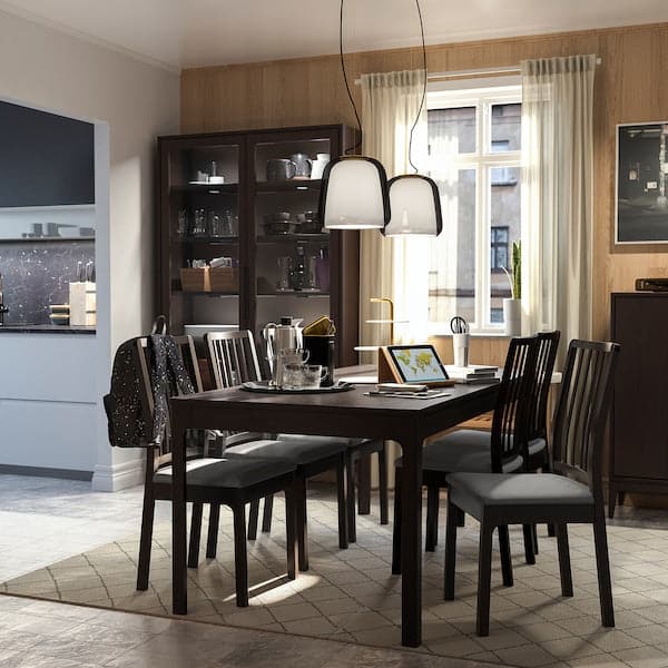 Ikea EKEDALEN - Extendable table, dark brown, 180/240x90 cm