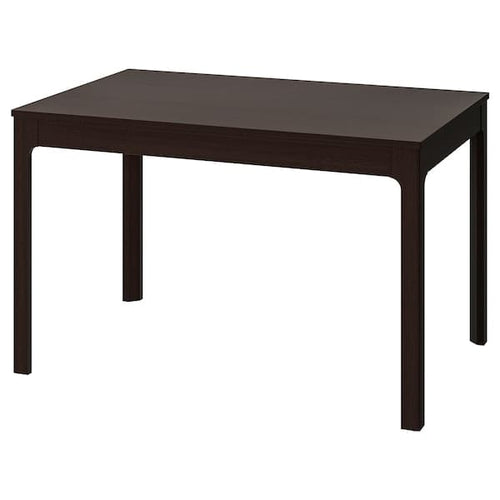 EKEDALEN - Extendable table, dark brown, 120/180x80 cm