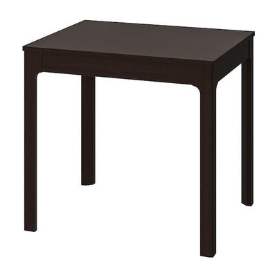 EKEDALEN - Extendable table, dark brown, 80/120x70 cm - best price from Maltashopper.com 20340824