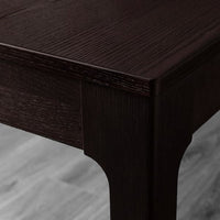 EKEDALEN - Extendable table, dark brown, 80/120x70 cm - best price from Maltashopper.com 20340824