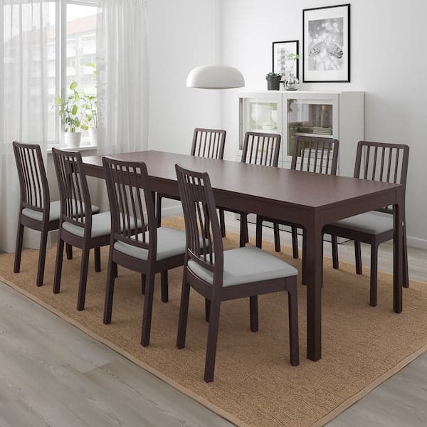 Ikea EKEDALEN - Extendable table, dark brown, 180/240x90 cm