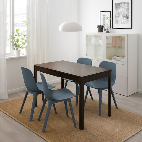 Ikea EKEDALEN - Extendable table, dark brown, 80/120x70 cm