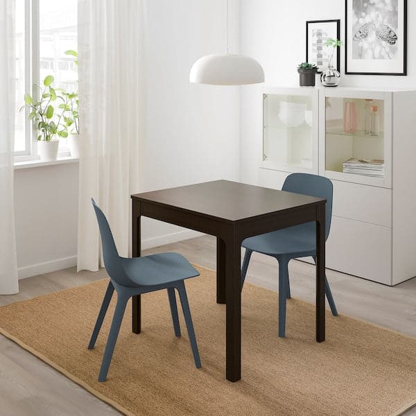 Ikea EKEDALEN - Extendable table, dark brown, 80/120x70 cm